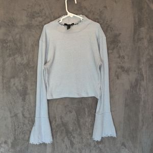 Used Sz L Forever 21 Turtleneck Cropped Sweater